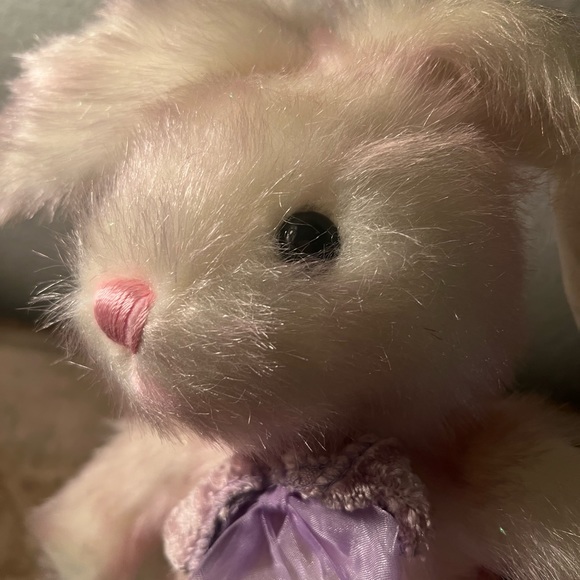 Vintage Kids Of America Bunny Rabbit Plush Stuffed Animal pink 12” 2000 - Picture 8 of 8